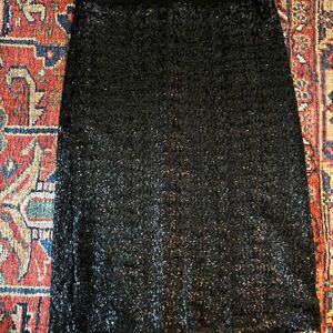 Velvet Brand Black Sequin Skirt